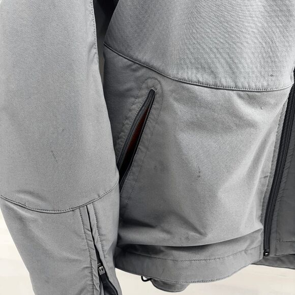 Patagonia Gray Softshell Mens Medium Jacket Middlebury Ski Team Fleece READ - Picture 7 of 7